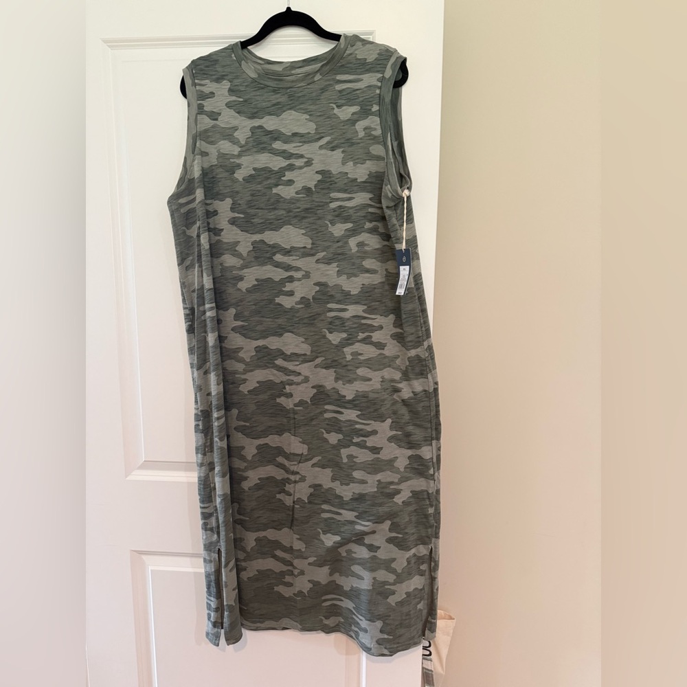 New with tags - Maxi Green Camo Dress